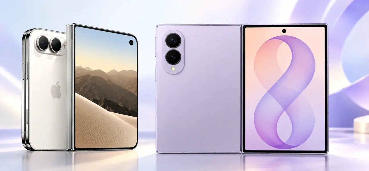 Samsung Galaxy Z Fold8 in iPhone Duo – primerjava zložljivih telefonov
