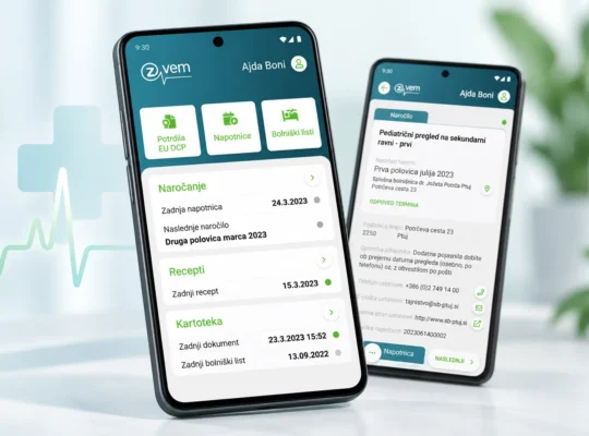 Aplikacija zVEM na Androidu – napotnice, recepti, naročanje in bolniški listi