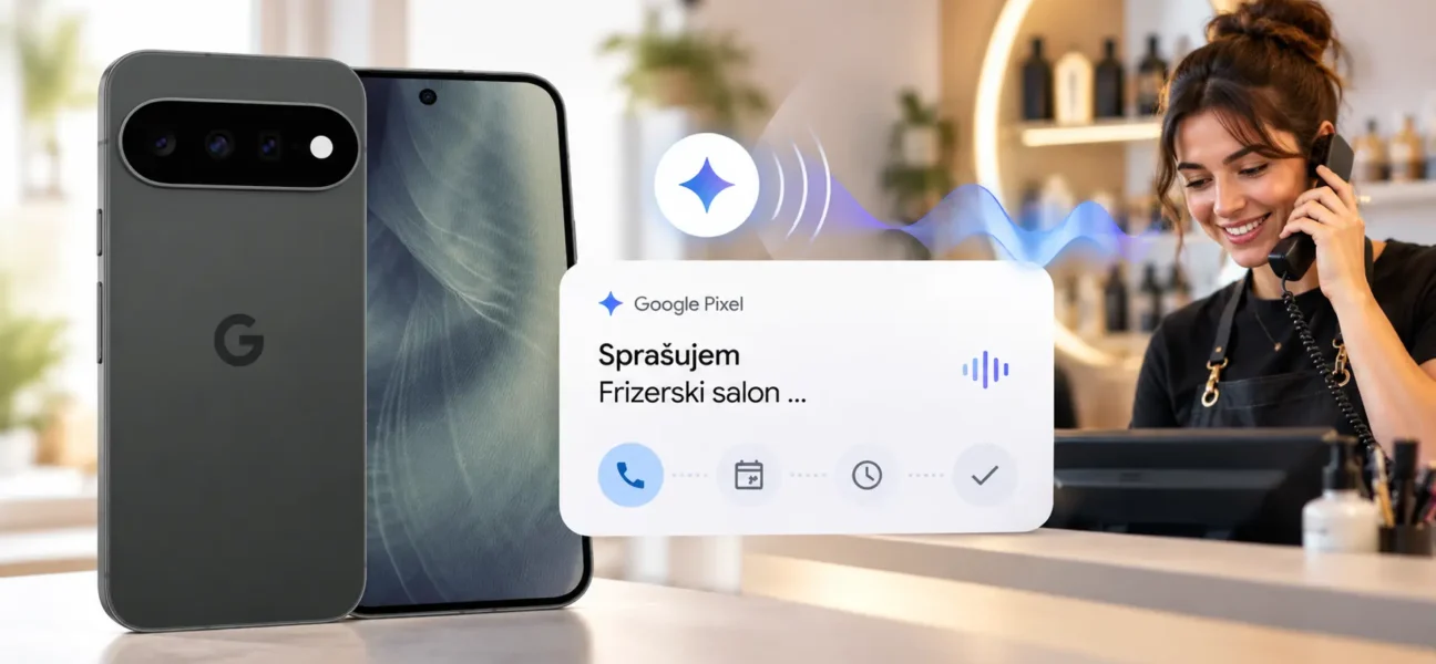 Google Pixel 11 s funkcijo Call for Me, ki namesto uporabnika pokliče frizerski salon